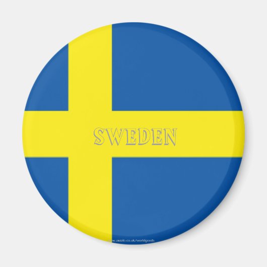 Zweden vlag magneet (Voorkant)