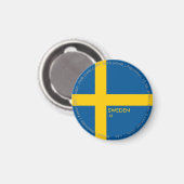 Zweden Vlag Magneet (Voorkant / Achterkant)
