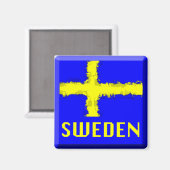 ZWEDEN VLAG magneet (Voorkant / Achterkant)