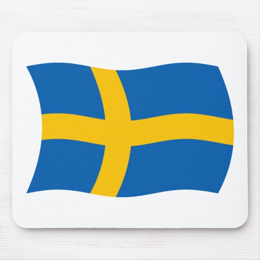 Zweden Vlag Muismat (Voorkant)