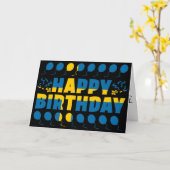 Zweden Vlag Patriotic Birthday Kaart (Gele Bloem)