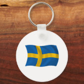 Zweden Vlag Sleutelhanger (Voorkant)