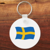 Zweden Vlag Sleutelhanger (Voorkant)