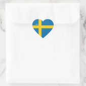 Zweden Vlag Splendid Patriotic Hart Sticker (Tas)