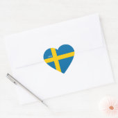 Zweden Vlag Splendid Patriotic Hart Sticker (Envelop)