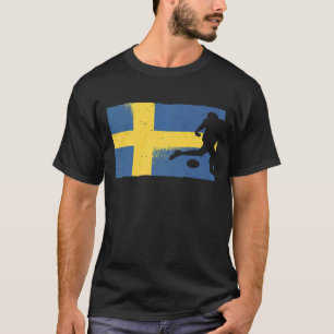 Zweden Vlag Sverige Soccer Player Zweedse Pride Sp T-shirt