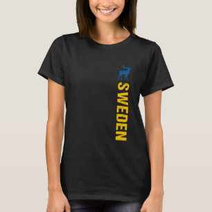 Zweden Vlag Sverige Vintage Zweden Malmö Zweeds T-shirt