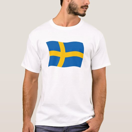 Zweden Vlag T-shirt (Voorkant)