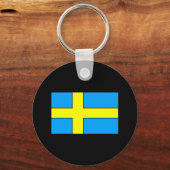 Zweden Vlag T-shirts en cadeautjes Sleutelhanger (Voorkant)