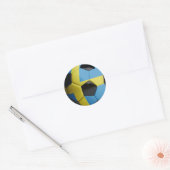 Zweden vlag Voetbal Ronde Sticker (Envelop)