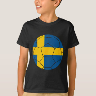 Zweden Vlag Voetbal Zweden Voetbal T-shirt