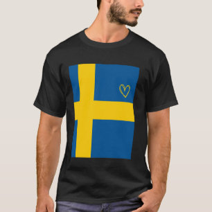Zweden Vlag Zweeds Hart Trots Erfgoed Nationaal T-shirt