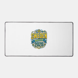 Zweden Voetbal 2026 Voetbal Vet Land Typografie  Bureaumat