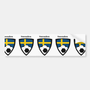 Zweden Voetbal Bumpersticker