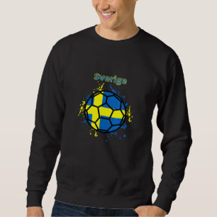 Zweden Voetbal Zweedse vlag Fan Jersey Trui