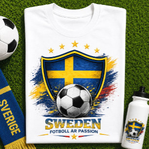 Zweden Voetbalfan Zweeds Voetbal WK T-shirt
