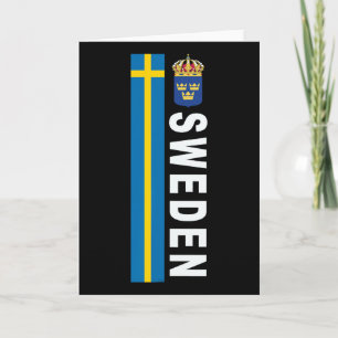 Zweden Voetbalstijl Zweedse Vlag Ontwerp  Kaart