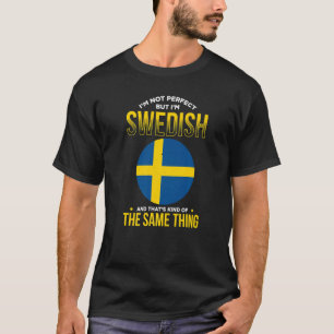 Zweden voor rode Zweden Zweedse vlag T-shirt