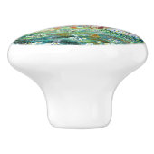 Zweden, Waterverf traditioneel landschap Keramische Knop (Zijkant)