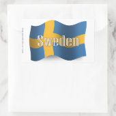 Zweden Waving Flag Rechthoekige Sticker (Tas)