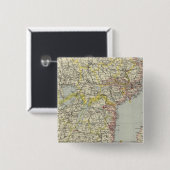 Zweden, Zuid Vierkante Button 5,1 Cm (Voorkant /achterkant)