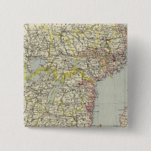 Zweden, Zuid Vierkante Button 5,1 Cm