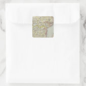 Zweden, Zuid Vierkante Sticker (Tas)