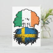 Zweden Zweden - Ierse vlag voor boomstammen Kaart (Staand voorkant)