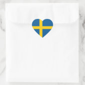 Zweden/Zweden/Zweeds Hart Vlag Sticker (Tas)