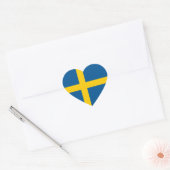 Zweden/Zweden/Zweeds Hart Vlag Sticker (Envelop)