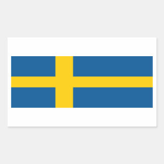 Zweden/Zweden/Zweedse vlag Rechthoekige Sticker