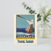 Zweden Zweeds Poster voor reizen Briefkaart (Staand voorkant)