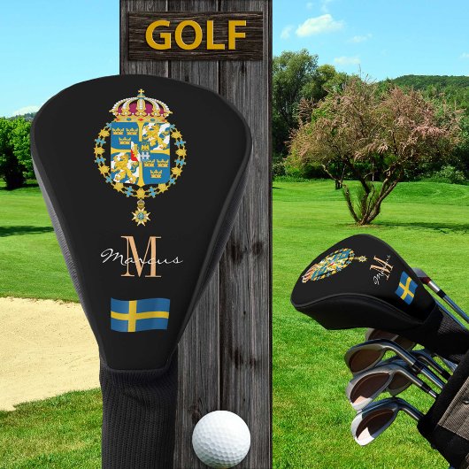 Zweden, Zweeds vlaggenmonogrammed Golf Clubs Hoesj Golfheadcover