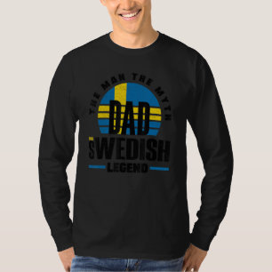 Zweden Zweeds Zweden Vlag Vader T-shirt