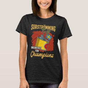 Zweden Zweedse vis specialiteit Surstromming kots T-shirt