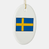 Zweden - Zweedse vlag Keramisch Ornament (Rechts)