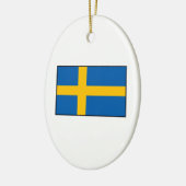 Zweden - Zweedse vlag Keramisch Ornament (Links)