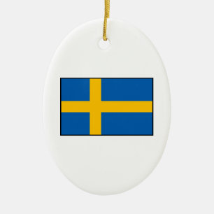 Zweden - Zweedse vlag Keramisch Ornament