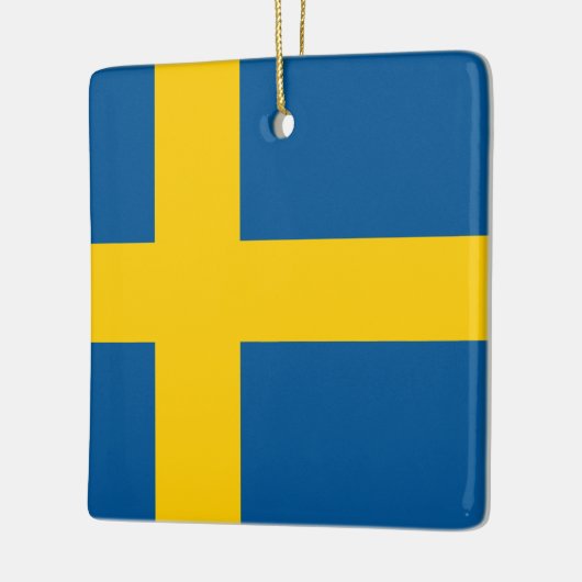 Zweden (Zweedse vlag) Keramisch Ornament (Links)