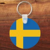 Zweden - Zweedse vlag Sleutelhanger (Voorkant)