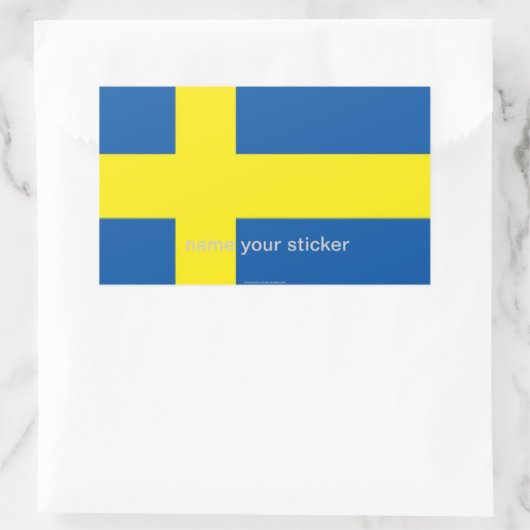 Zweden Zweedse vlag sticker (Tas)