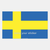 Zweden Zweedse vlag sticker (Voorkant)
