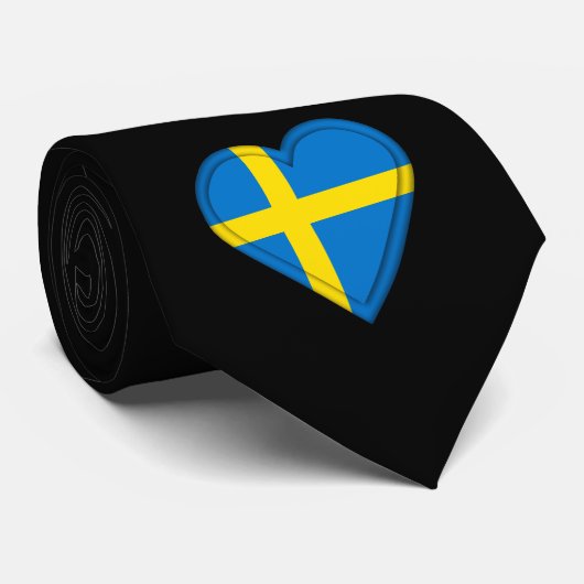 Zweden Zweedse vlag Stropdas (Opgerold)