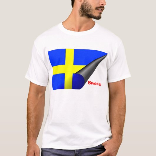 Zweden (Zweedse vlag) T-Shirt (Voorkant)