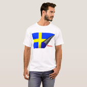 Zweden (Zweedse vlag) T-Shirt (Voorkant volledig)