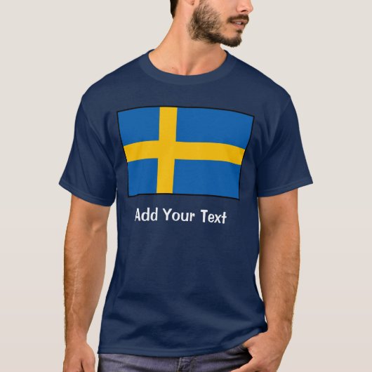 Zweden - Zweedse vlag T-shirt (Voorkant)