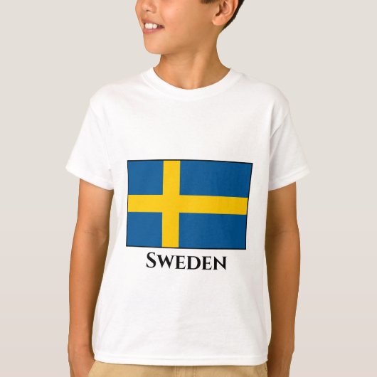 Zweden (Zweedse vlag) T-shirt (Voorkant)