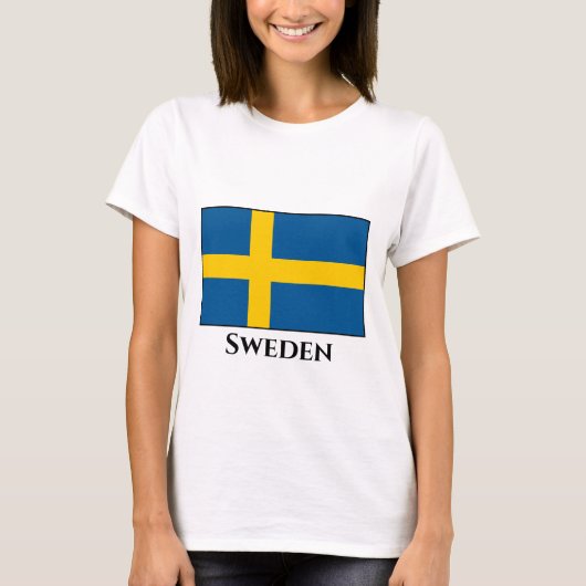 Zweden (Zweedse vlag) T-shirt (Voorkant)