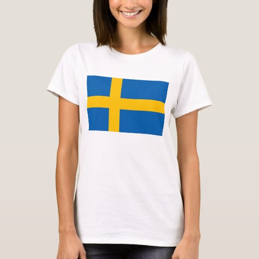 Zweden - Zweedse vlag T-shirt (Voorkant)