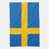 Zweden - Zweedse vlag Theedoek (Verticaal)